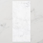 バラ金ゴールド幾何学模様Bohoフローラ水の色結婚の メニュー (裏面)