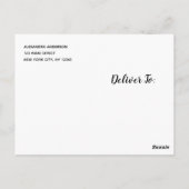 バラ金ゴールド幾何学的フォトスイート16誕生日 ポストカード (裏面)