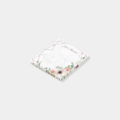 バラ金ゴールド幾何学的フローラボヘミアパーソナライズされた ポストイット (アングル)