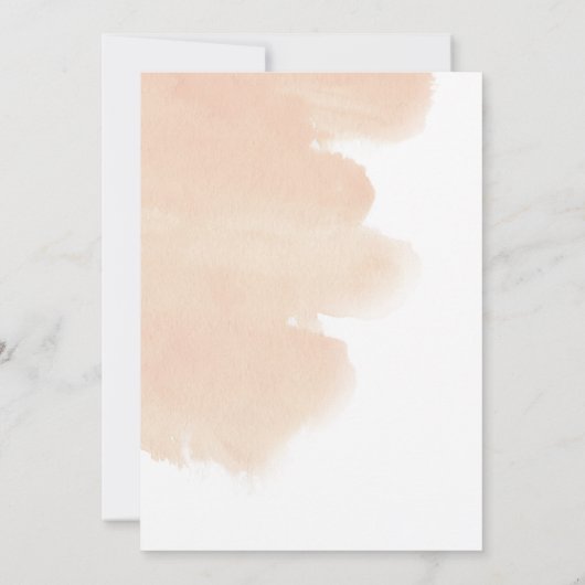 バラ金ゴールド幾何学的ブライダルシャワー招待 招待状 (裏面)