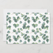 バラ金ゴールド幾何学骨格ユーカリ 招待状 (裏面)