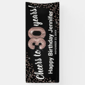 バラ金ゴールド応援から30年誕生日 横断幕 (縦)