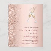 バラ金ゴールド応援ブライダルシャワー招待 (正面)