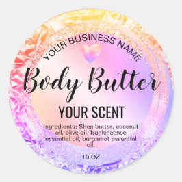 バラ金ゴールド手作り自家製体スクラブ ラウンドシール