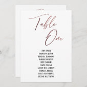 バラ金ゴールド手書き表1座席表カード (正面/裏面)