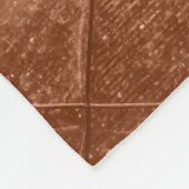 バラ金ゴールド押し潰し フリースブランケット (角)