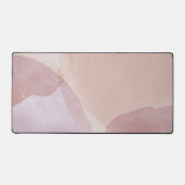 バラ金ゴールド抽象芸術ピンク デスクマット (正面)