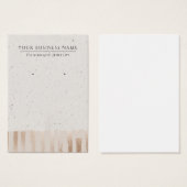 バラ金ゴールド抽象芸術モダンイヤリングディスプレイカード (正面&裏面)