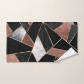 バラ金ゴールド抽象芸術柄浴用タオルセット バスタオルセット (ハンドタオル)