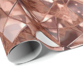 バラ金ゴールド抽象芸術 ラッピングペーパー (ロールコーナー)