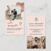 バラ金ゴールド撮影者フローラ2フォトコラージュ 名刺 (正面/裏面)