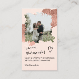 バラ金ゴールド撮影者フローラ2フォトコラージュ 名刺