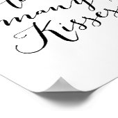 バラ金ゴールド数キス記号 ポスター (角)