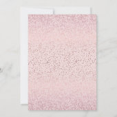 バラ金ゴールド新年のイブパーティの招待状 招待状 (裏面)