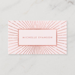 バラ金ゴールド日が差すこと赤面ピンク 名刺