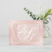 バラ金ゴールド日付モノグラムの保存 セーブザデート (スタンド正面)