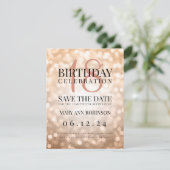 バラ金ゴールド日付18th誕生日パーティーを保存 セーブザデート (スタンド正面)