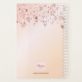 バラ金ゴールド星アポイントメントモノグラム プランナー手帳 (裏面)