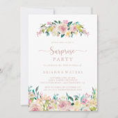 バラ金ゴールド春フローラサプライズパーティー 招待状 (正面)