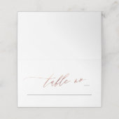 バラ金ゴールド書モダン結婚の プレイスカード (外部開封)