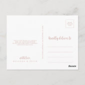 バラ金ゴールド書道ありがとうはがき ポストカード (裏面)