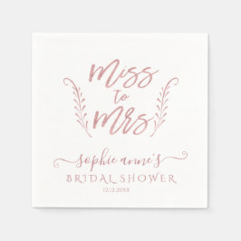 バラ金ゴールド書道ブライダルシャワーバチェロレッテ スタンダードカクテルナプキン