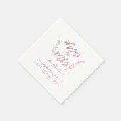 バラ金ゴールド書道ブライダルシャワーバチェロレッテ スタンダードカクテルナプキン (角)