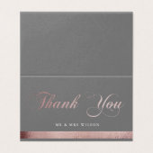 バラ金ゴールド書 | 二つ折りサンキューカード (外部フラット)