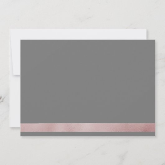 バラ金ゴールド書 |結婚式招待状 招待状 (裏面)