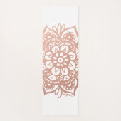 バラ金ゴールド曼荼羅 ヨガマット (裏面)