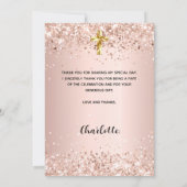 バラ金ゴールド最初の通信写真サンキューカード 招待状 (裏面)