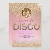 バラ金ゴールド最後のディスコバチェロレッテ週末 招待状 (正面/裏面)