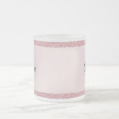 バラ金ゴールド最高のグリッターおばあちゃんエバーカワイイ フロストグラスマグカップ (中央)