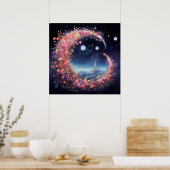 バラ金ゴールド月夢 ポスター (キッチン)