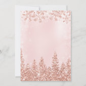 バラ金ゴールド松クリスマス冬の結婚式 招待状 (裏面)