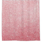 バラ金ゴールド栄光フェイクグリッター シャワーカーテン (正面)