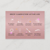 バラ金ゴールド気にBrow命令 名刺 (裏面)