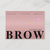 バラ金ゴールド気にBrow命令 名刺 (正面)