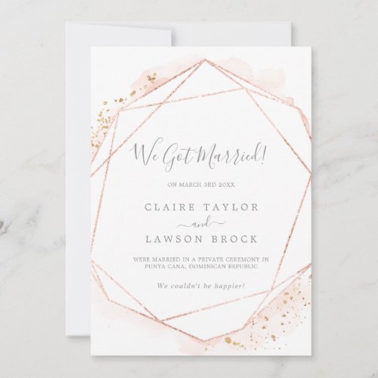 バラ金ゴールド水の色の飛び出し告知 案内状 (正面)