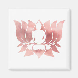 バラ金ゴールド水の色テクスチャブッダ瞑想禅 マグネット