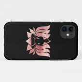 バラ金ゴールド水の色テクスチャブッダ瞑想禅 Case-Mate iPhoneケース (裏面(横))