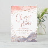 バラ金ゴールド水の色プランの幾何学的な変更 招待状 (スタンド正面)