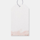 バラ金ゴールド水の色結婚の歓迎 ギフトタグ (裏面)