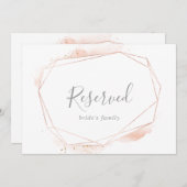 バラ金ゴールド水彩幾何図記号 (正面/裏面)