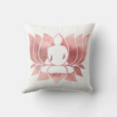 バラ金ゴールド水彩食感仏瞑想禅 クッション (裏面)