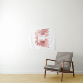 バラ金ゴールド水彩食感仏瞑想禅 タペストリー (インサイチュ(横))