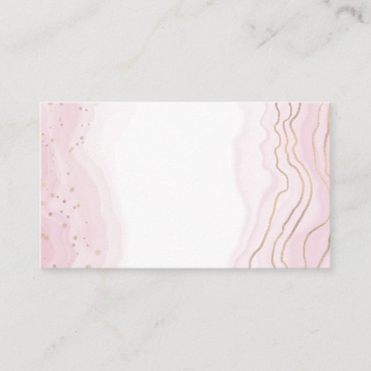 バラ金ゴールド水彩 名刺 (正面)