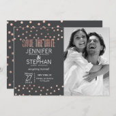 バラ金ゴールド水玉模様木炭ブラックセーブ日付 セーブザデート (正面/裏面)