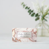 バラ金ゴールド流動大理石名刺 名刺 (スタンド正面)