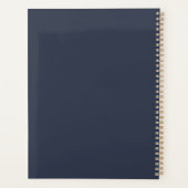 バラ金ゴールド海軍ベーキング用具ベーカリー事業 プランナー手帳 (裏面)